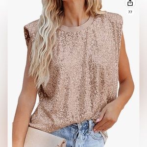 Rose gold sparkly top - perfect for the Eras Tour!